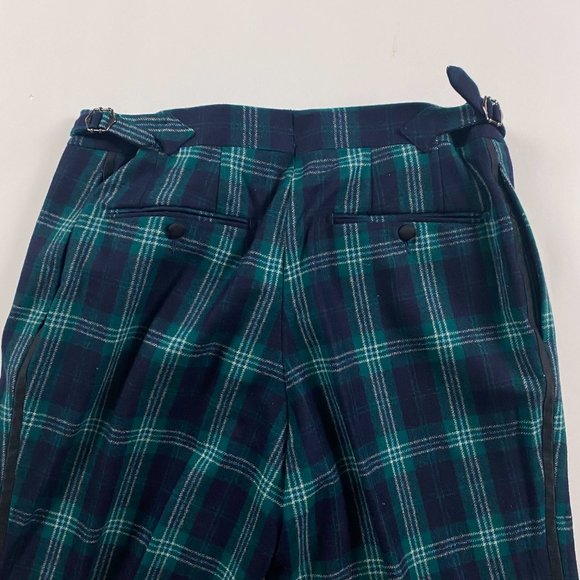 SUITSUPPLY Shawl Collar Plaid Tuxedo Suit Jacket Pants Mens 42 Blackwatch Tartan - Picture 16 of 16